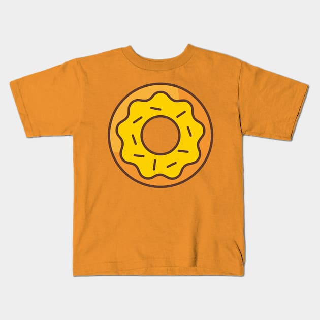 donut fastfood yummy design Kids T-Shirt by dynecreative